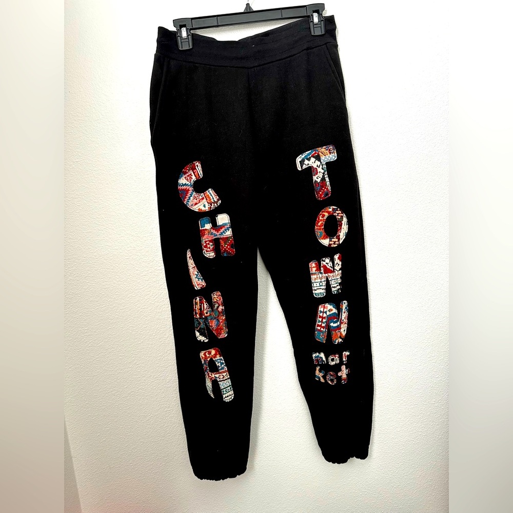Rare Chinatown Market Patchwork Sweatpants.